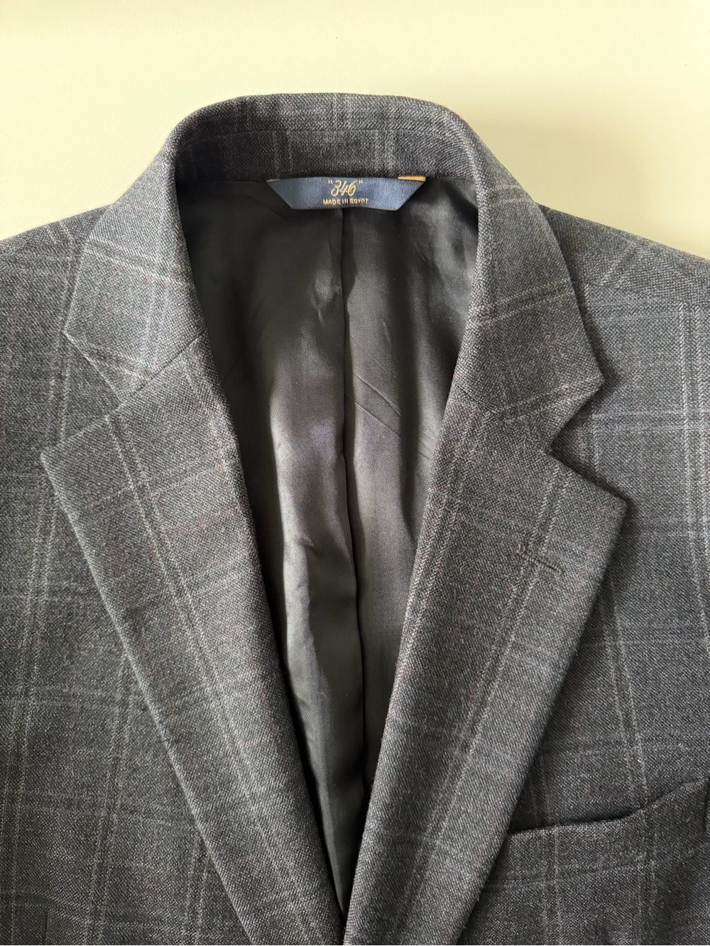 Brooks Brothers 346 Regent Charcoal Check Suit Jacket Sport Coat Blazer 42S Wool